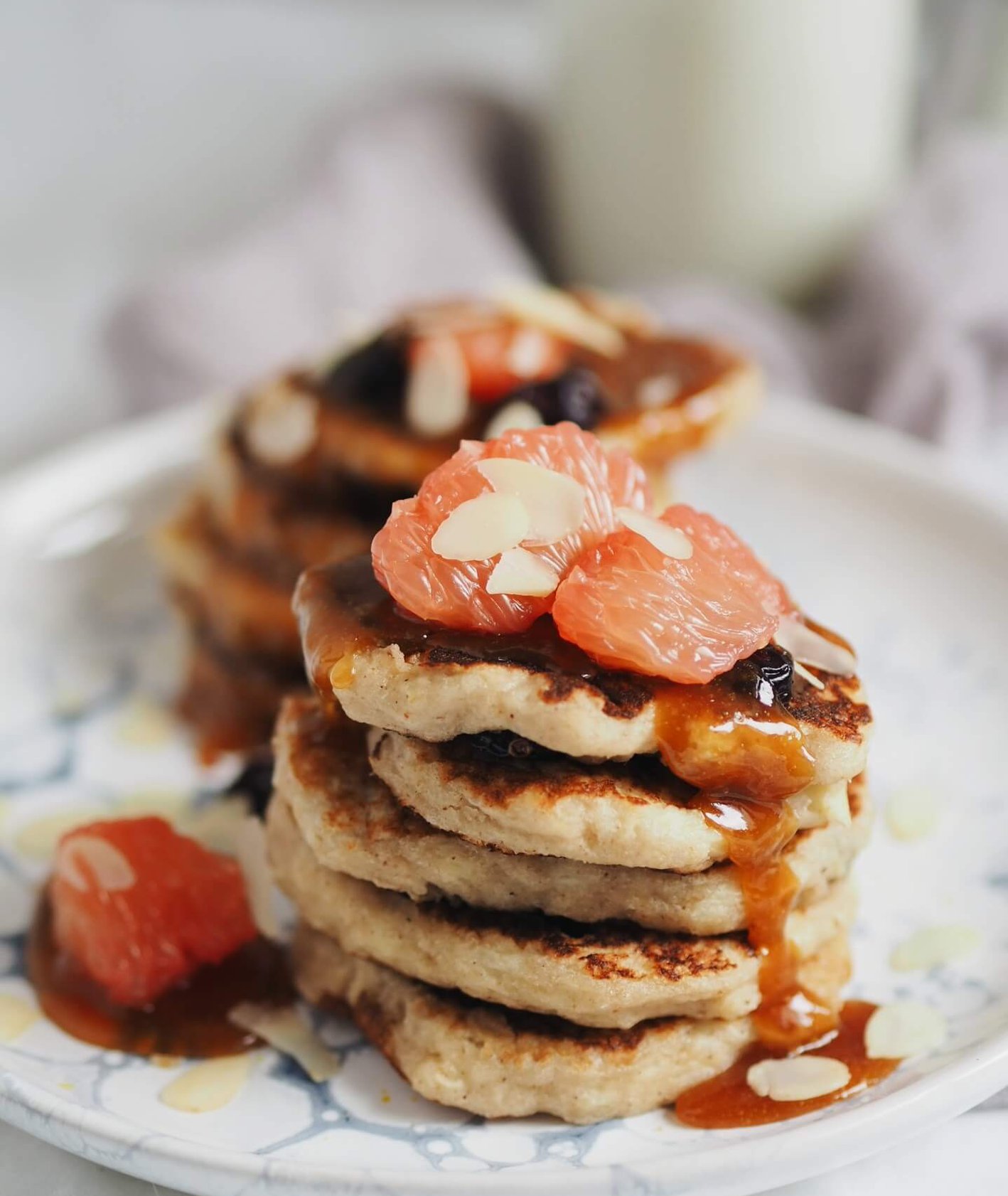 racuszki gryczane, placki bezglutenowe, pancakes, przepisy Jagłowska, wegańskie placki, wegańskie śniadanie