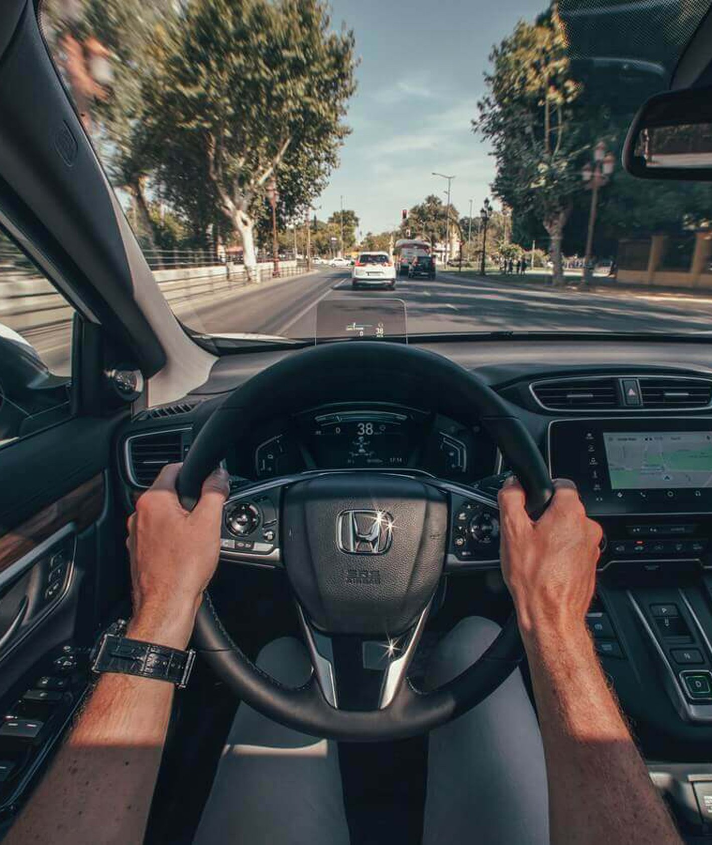 wnętrze hondy crv